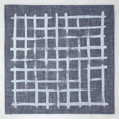 Brush Weave Napkin Set - Indigo