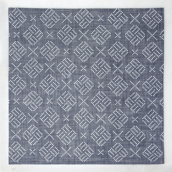 Geo Dots Napkin Set - Indigo