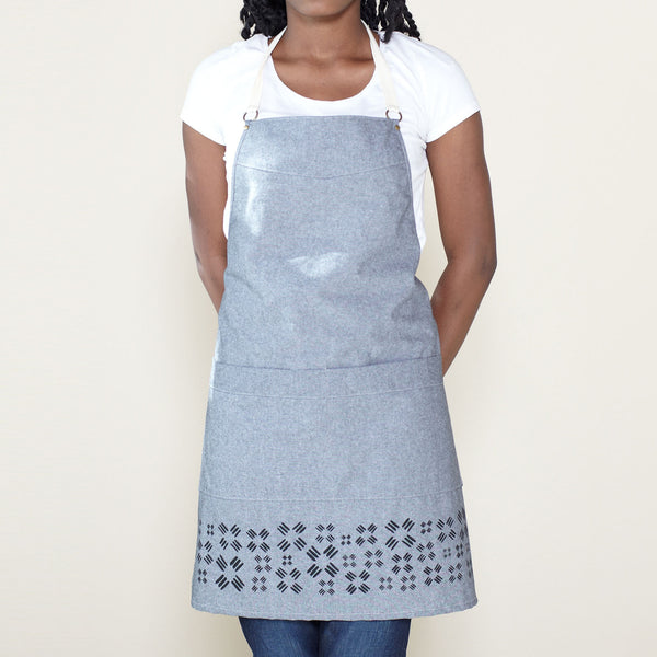 Windmill Kitchen Apron - Gray