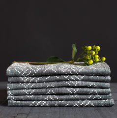 Geo Dots Napkin Set - Gray