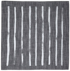 Brush Stripe Napkin Set - Gray