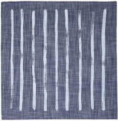 Brush Sripe Napkin Set - Indigo