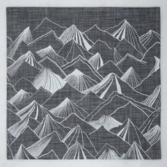 Mountain Napkin Set - Gray