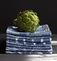 Mountain Napkin Set - Indigo