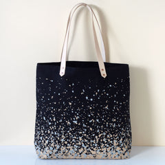 Splatter Carryall Tote Bag - Black